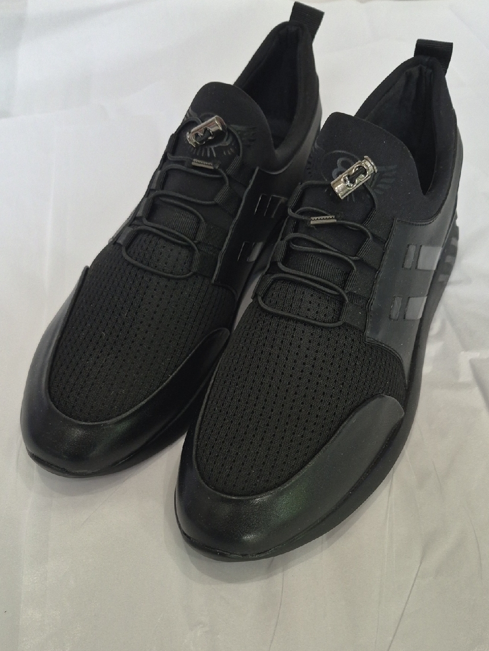 VT Kix Sneaker Men's 12 Air Glide Black Slip-On Casual Athleisure Sneakers